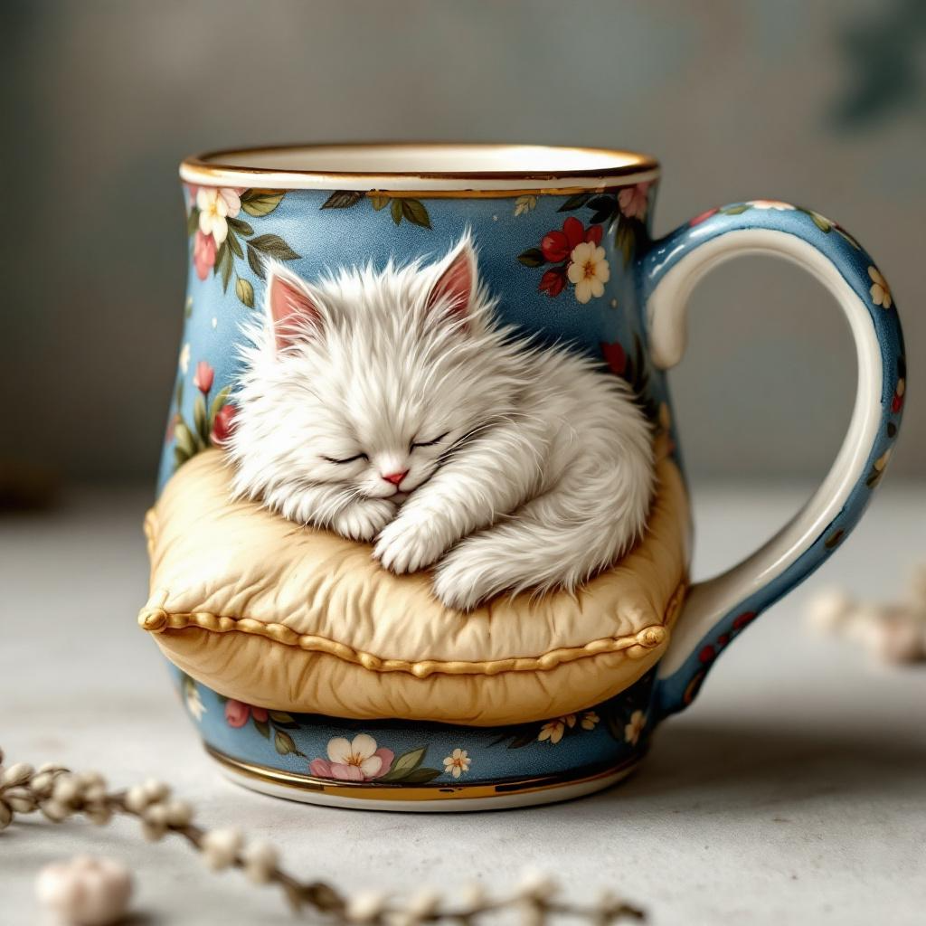 Cat lover's mug collection
