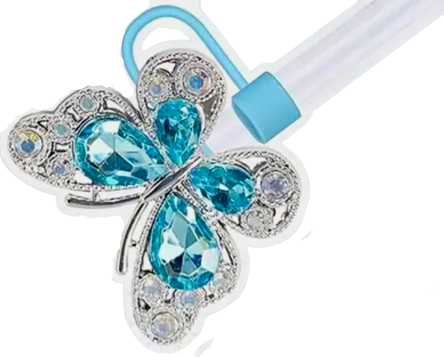 Product add-ons – butterfly toppers for straws ￼
