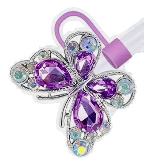 Product add-ons – butterfly toppers for straws ￼