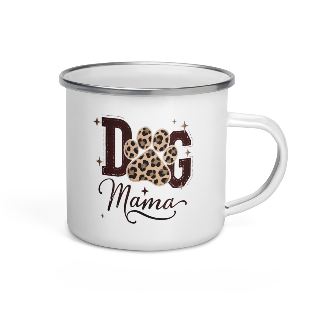 "Dog Mama" Enamel Mug
