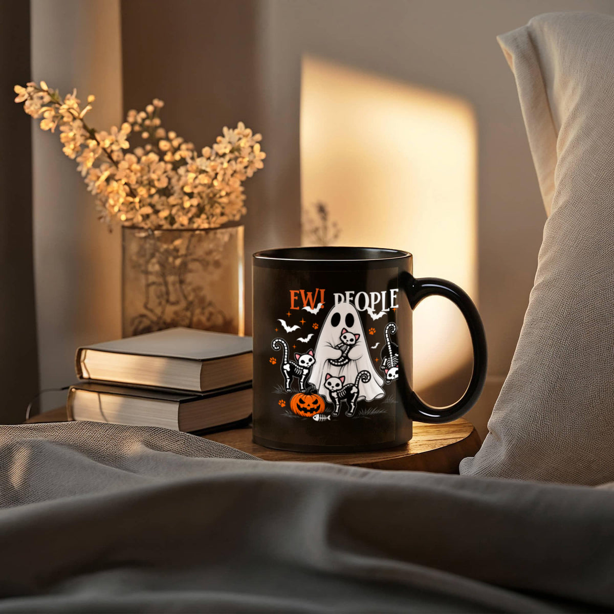 "EW PEOPLE..." Black Ceramic Mug Multiple Variants