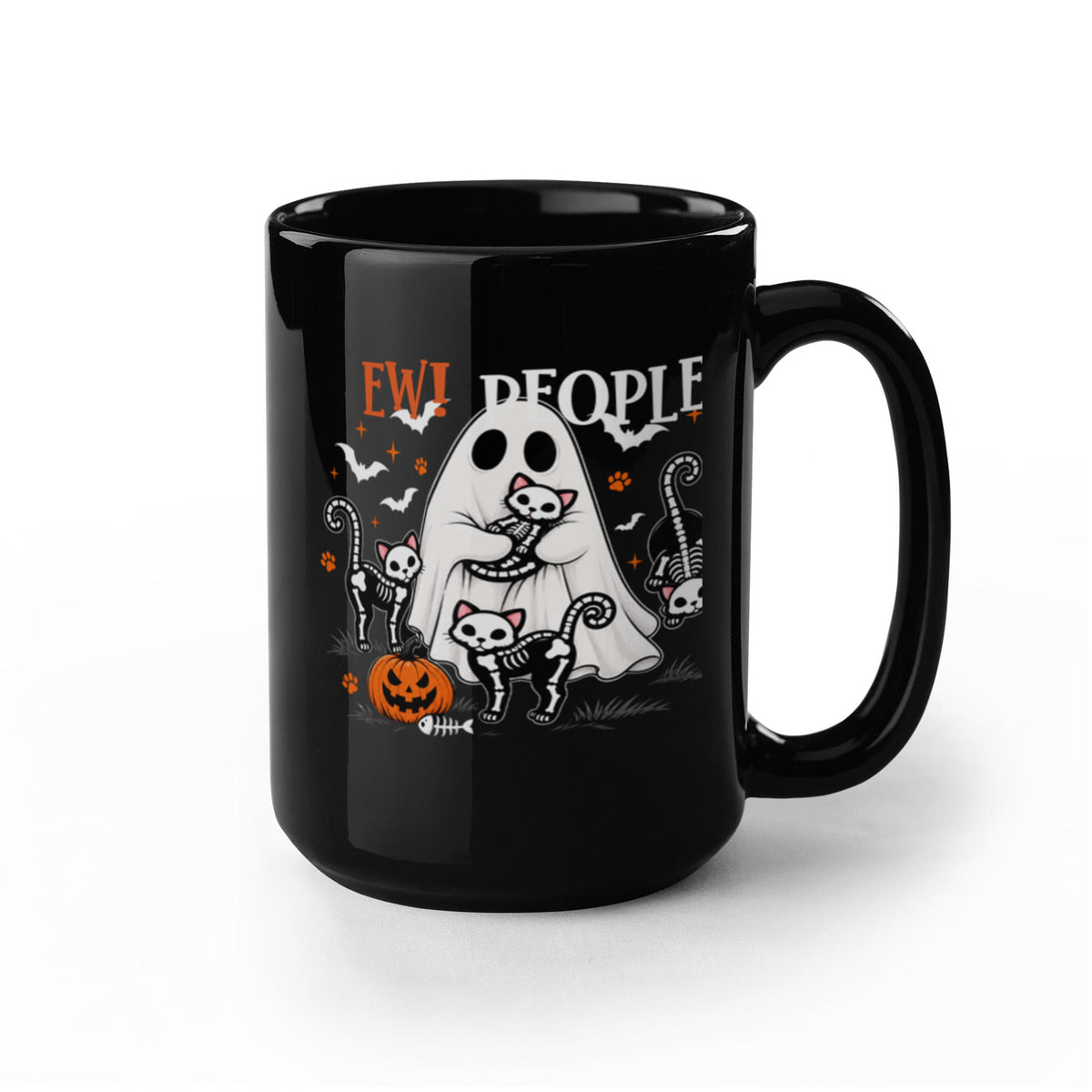 "EW PEOPLE..." Black Ceramic Mug Multiple Variants