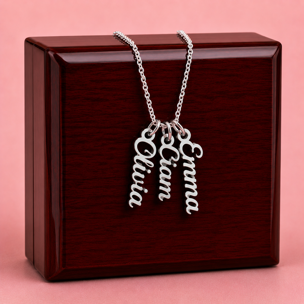 VERTICAL NAME (Personalized) Necklace NoMC - (HMD or ANY OCCASION)