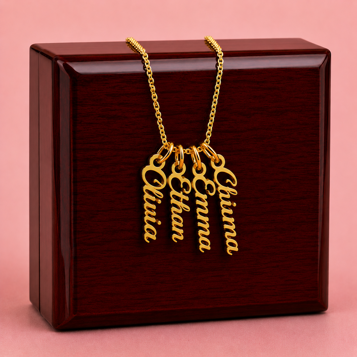 VERTICAL NAME (Personalized) Necklace NoMC - (HMD or ANY OCCASION)
