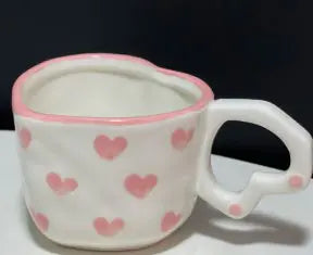✨Seasonal or Uplifting Sips
 - heart-shaped ceramic mug