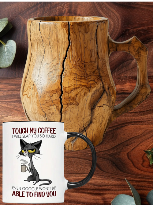 Cat lover's - touch my coffee and I will slap you so hard not even google ...