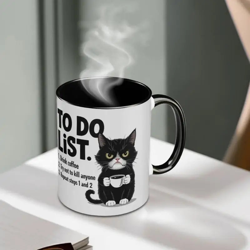 ✨Cat lover's - To Do List 1. Drink Coffee 2. Try not kill....