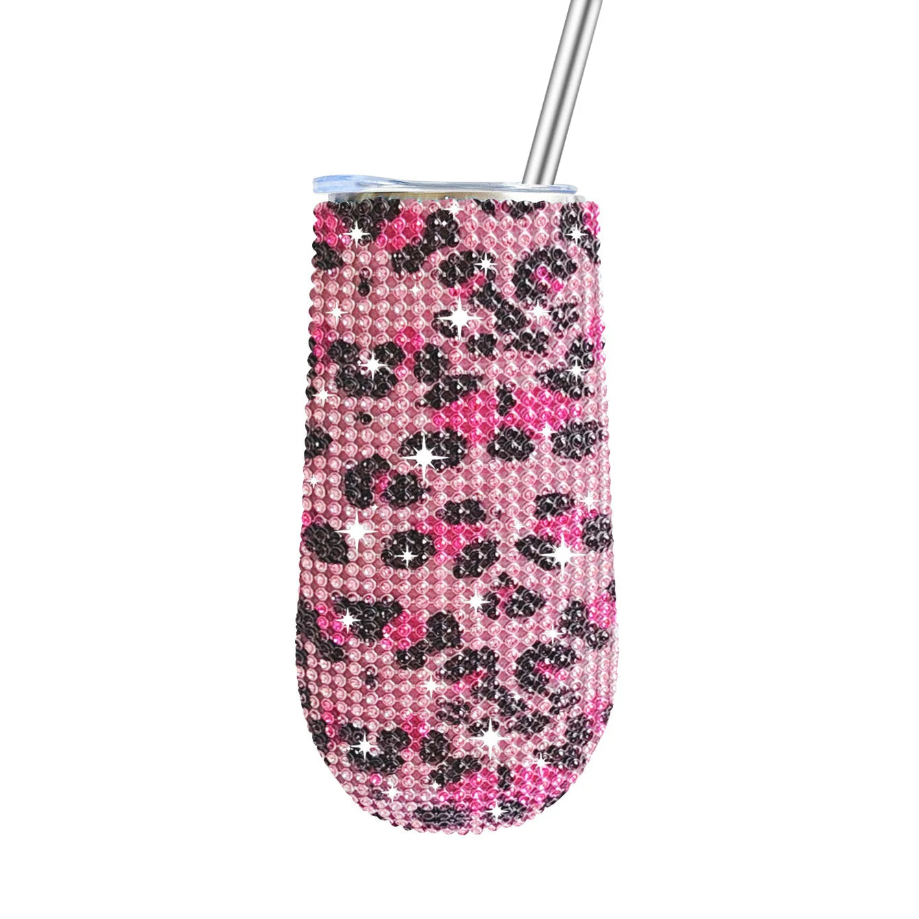 ✨Rhinestone Drinkware - Wine Cup w/ Straw - 6 oz