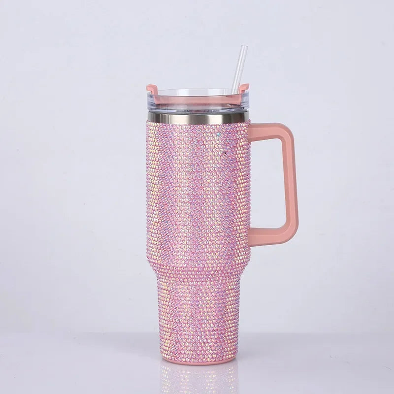 ✨Rhinestone Tumbler w/ Straw - 40oz