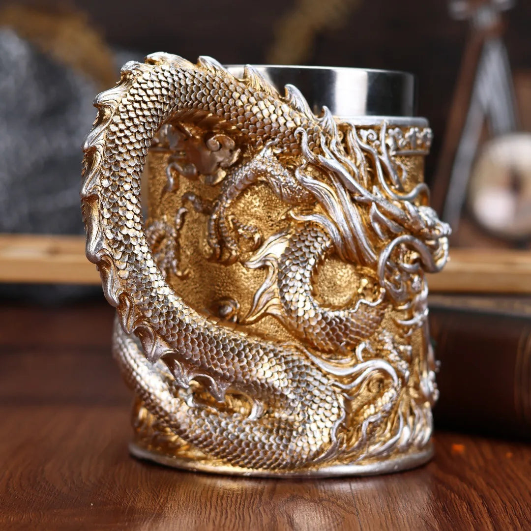 ✨Themed Stainless Steel Tumbler - Gold Skull