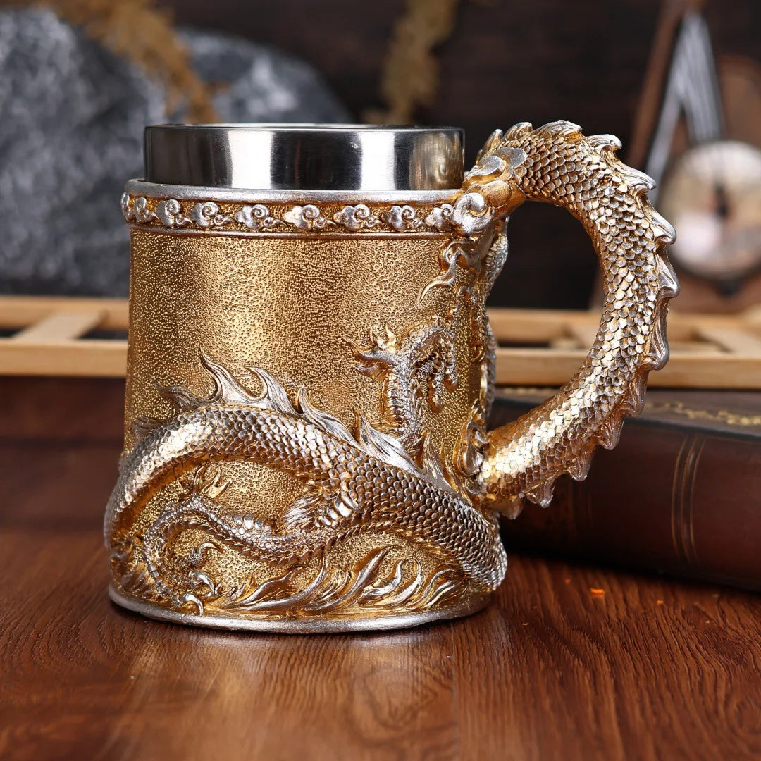 ✨Themed Stainless Steel Tumbler - Gold Skull