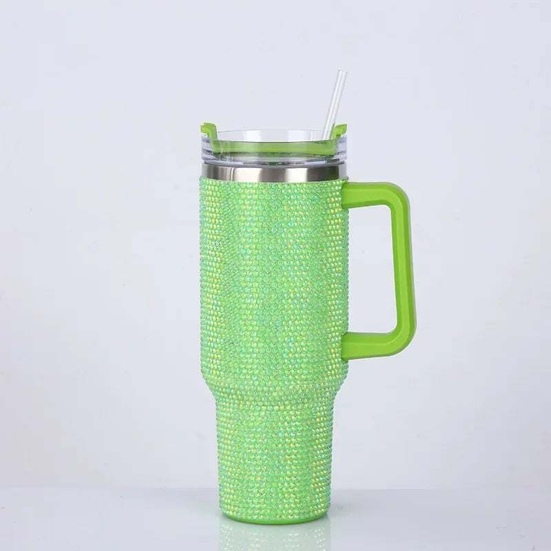 ✨Rhinestone Tumbler w/ Straw - 40oz