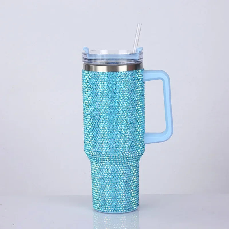 ✨Rhinestone Tumbler w/ Straw - 40oz