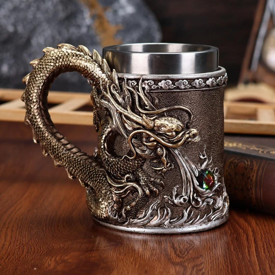 ✨Themed Stainless Steel Tumbler - Gold Skull