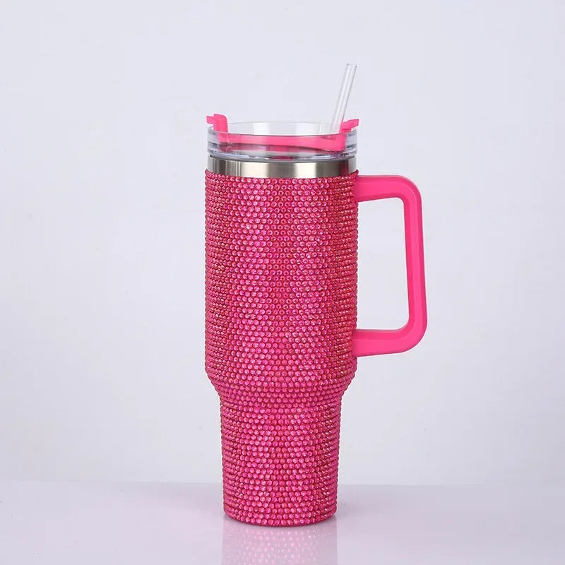 ✨Rhinestone Tumbler w/ Straw - 40oz