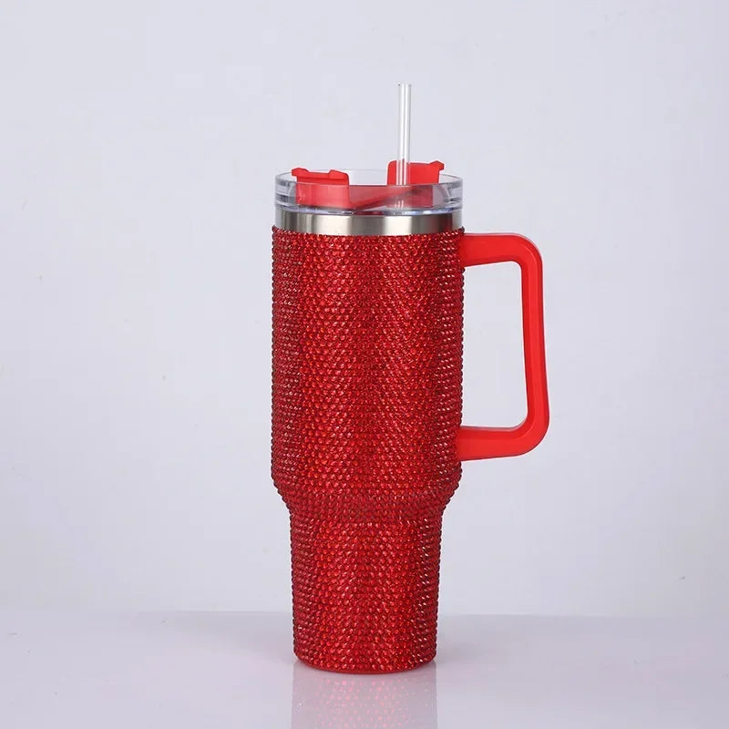✨Rhinestone Tumbler w/ Straw - 40oz