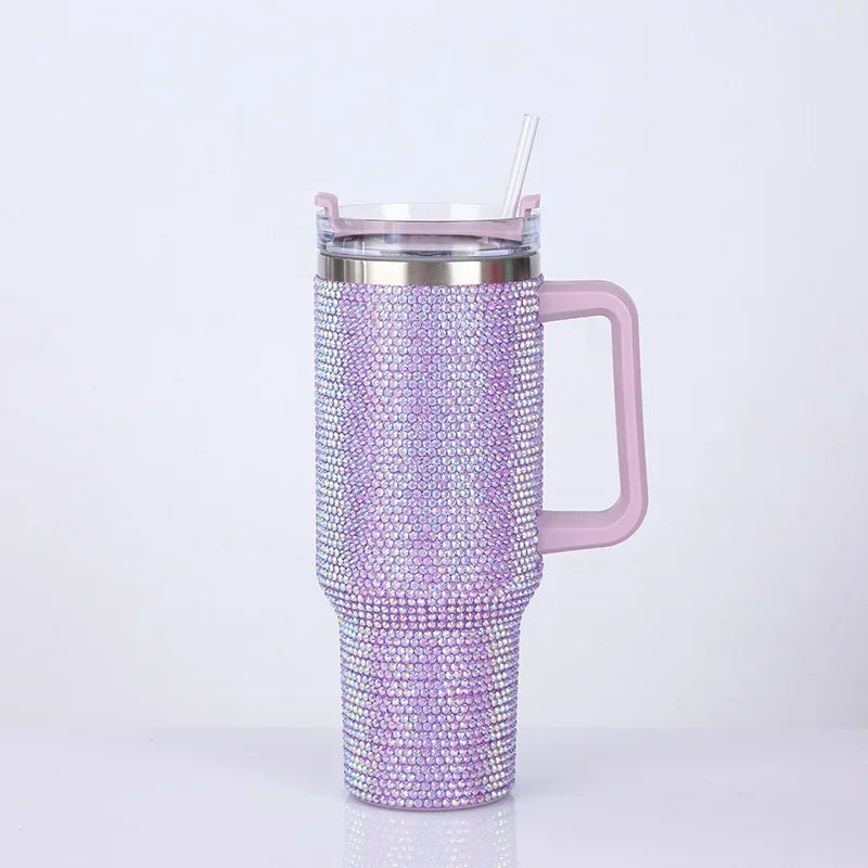 ✨Rhinestone Tumbler w/ Straw - 40oz