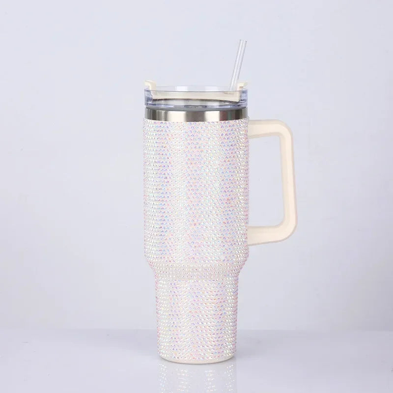 ✨Rhinestone Tumbler w/ Straw - 40oz