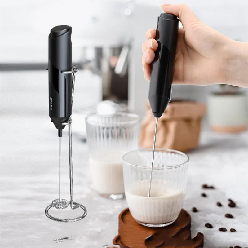 (2) Creative Stainless Steel Milk Frother for Home Use