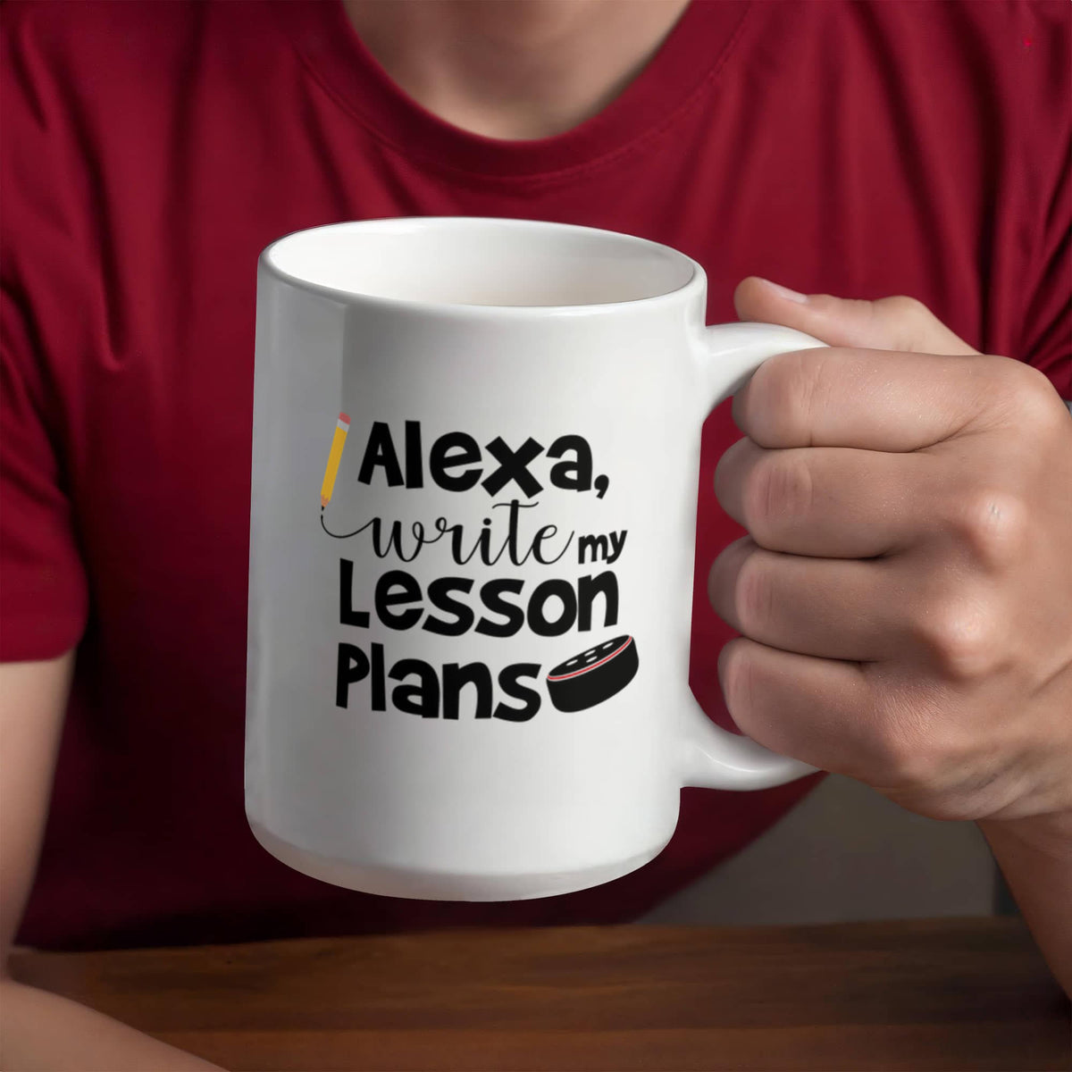 "Alexa, write my..." White Mug