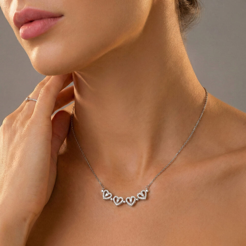 Magnetic Hearts necklace (Any type of relationship - THANKSGIVING)