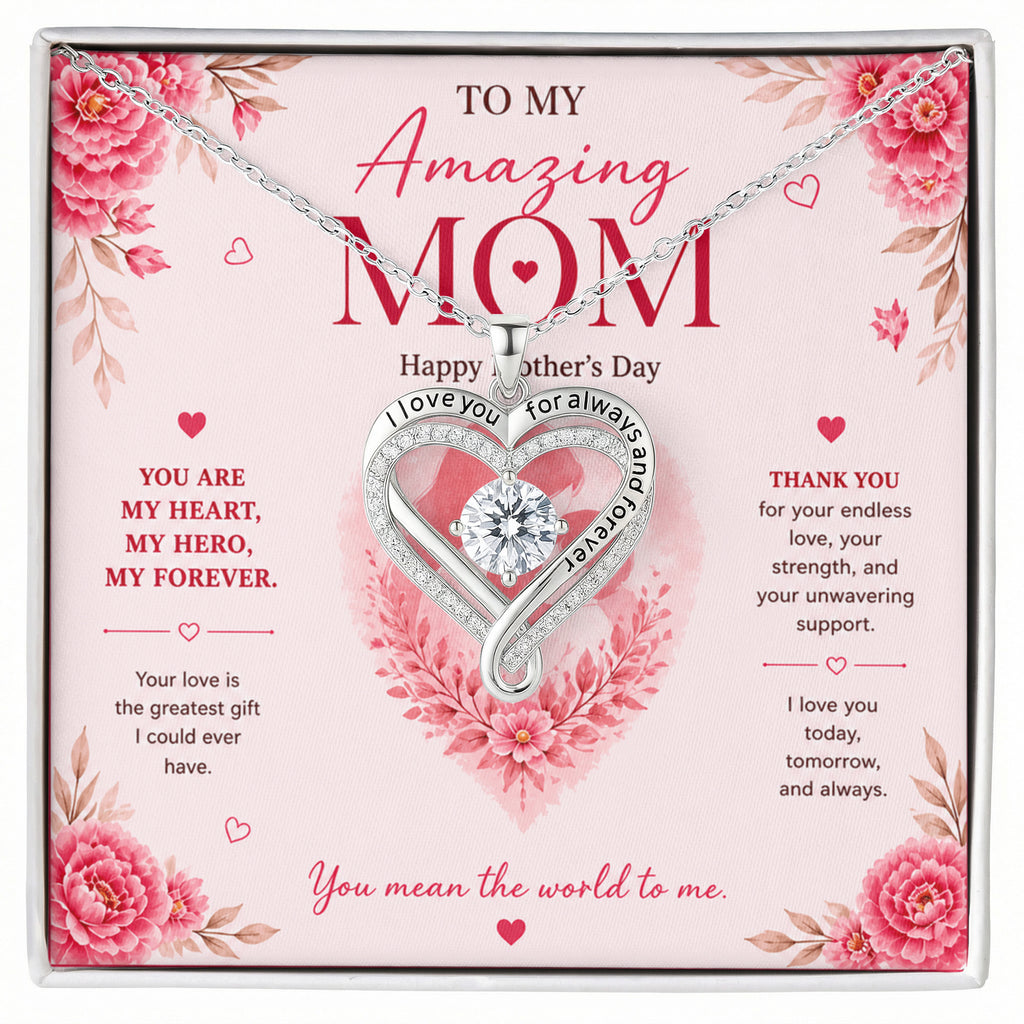 Love You Always necklace - To: Mom  From: (Daughter or Son) HMD