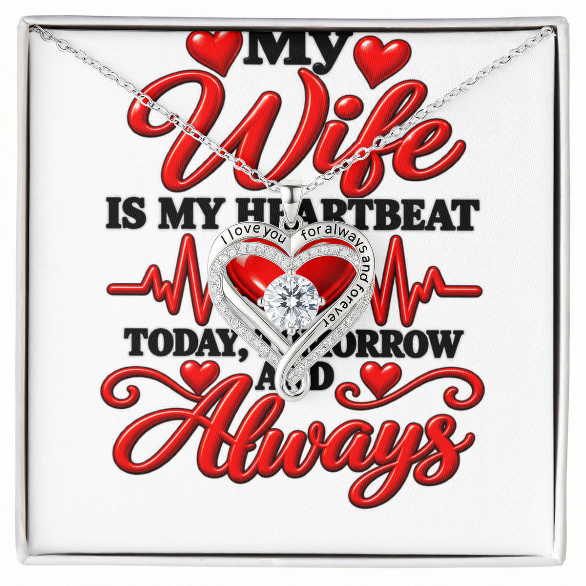 Love You Always necklace (Wife or domestic Partner)