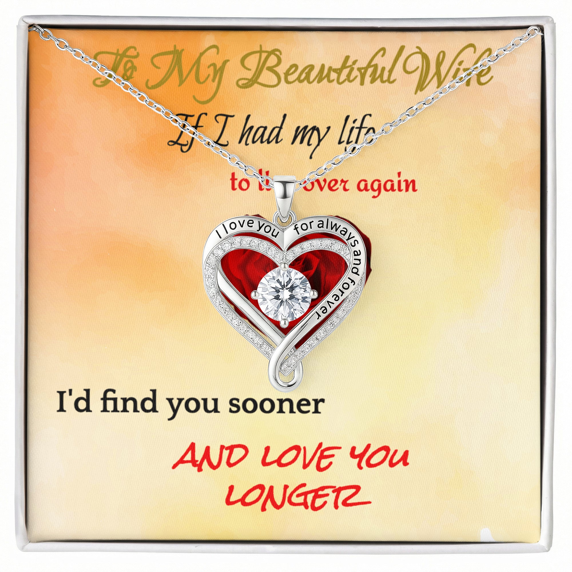 Love You Always necklace - WIFE (ANY OCCASION)