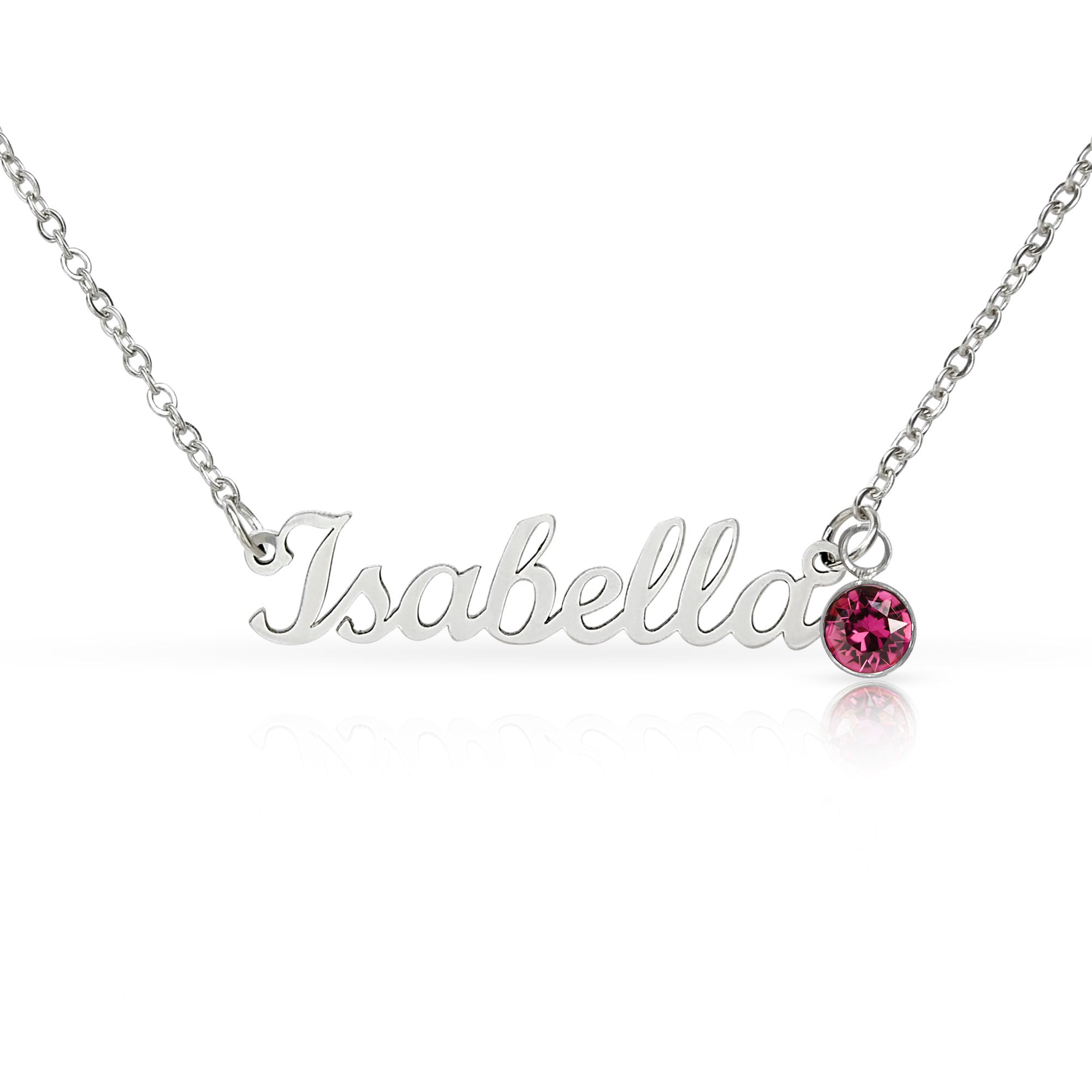 Birthstone Name Necklace – Personalized Jewelry Gift NoMC (ANY RELATIONSHIPS & ANY OCCASION)