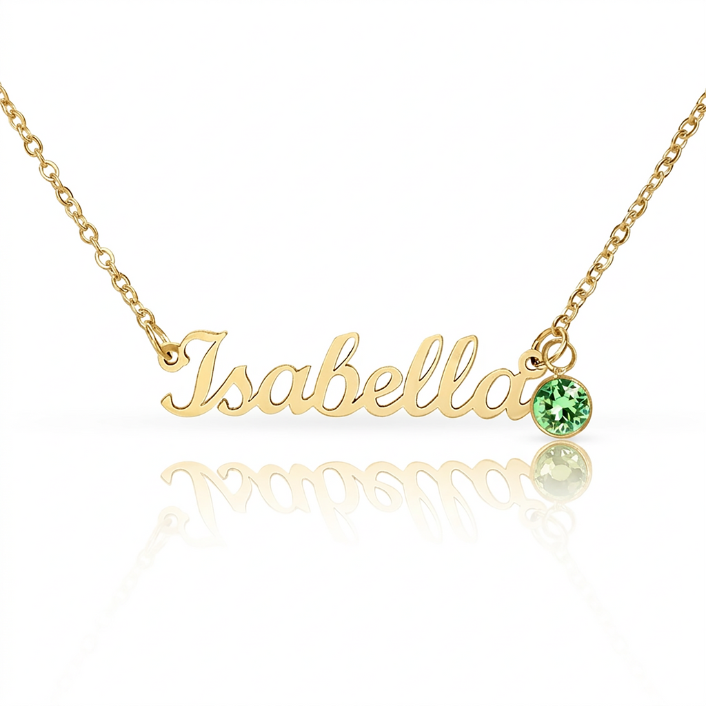 Birthstone Name Necklace – Personalized Jewelry Gift NoMC (ANY RELATIONSHIPS & ANY OCCASION)