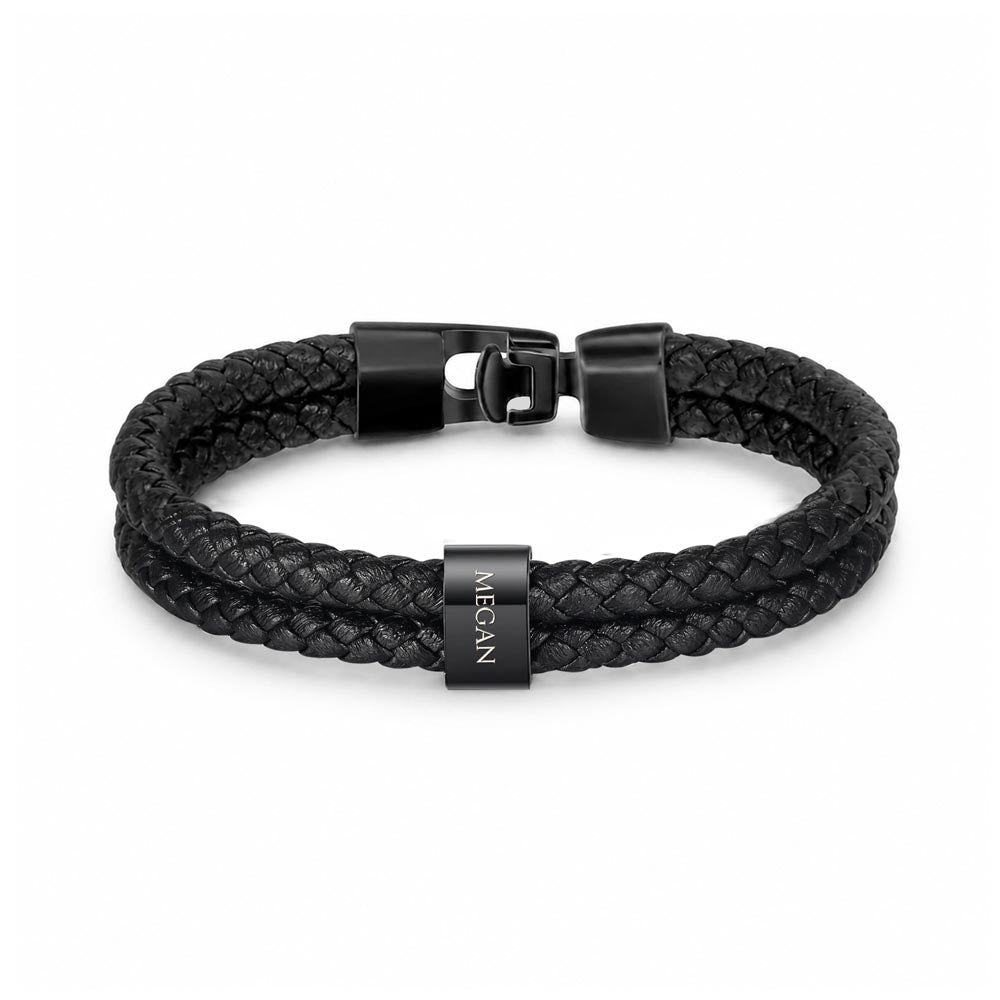 Men's personalized bracelet (Anniversary) - HUSBAND or DOMESTIC PARTNER
