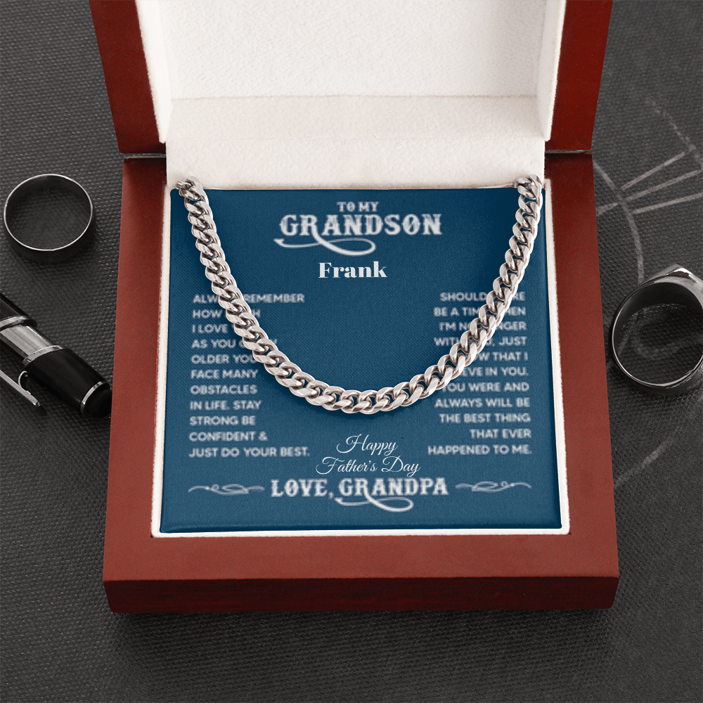 TO MY GRANDSON FROM: GRANDPA (HFD & ANY OCCASION)