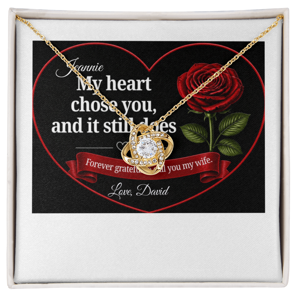 Love Knot necklace - WIFE