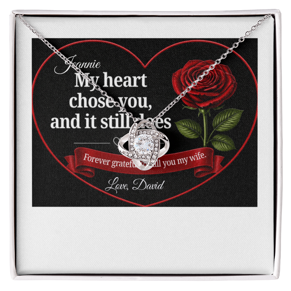 Love Knot necklace - WIFE