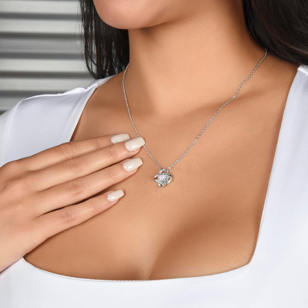 Love, knot necklace - TO: Mom  FROM: Daughter (ANY OCCASION)