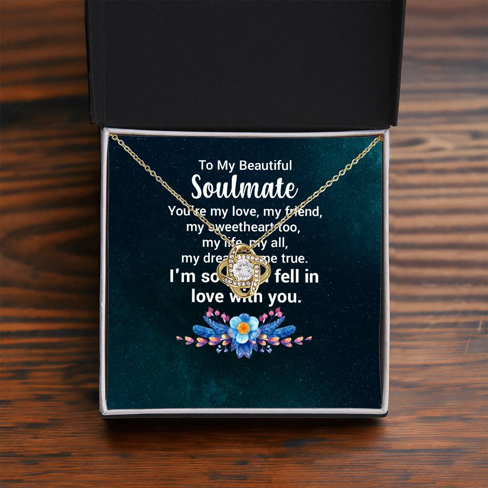 Love Knot necklace - To my beautiful Soulmate