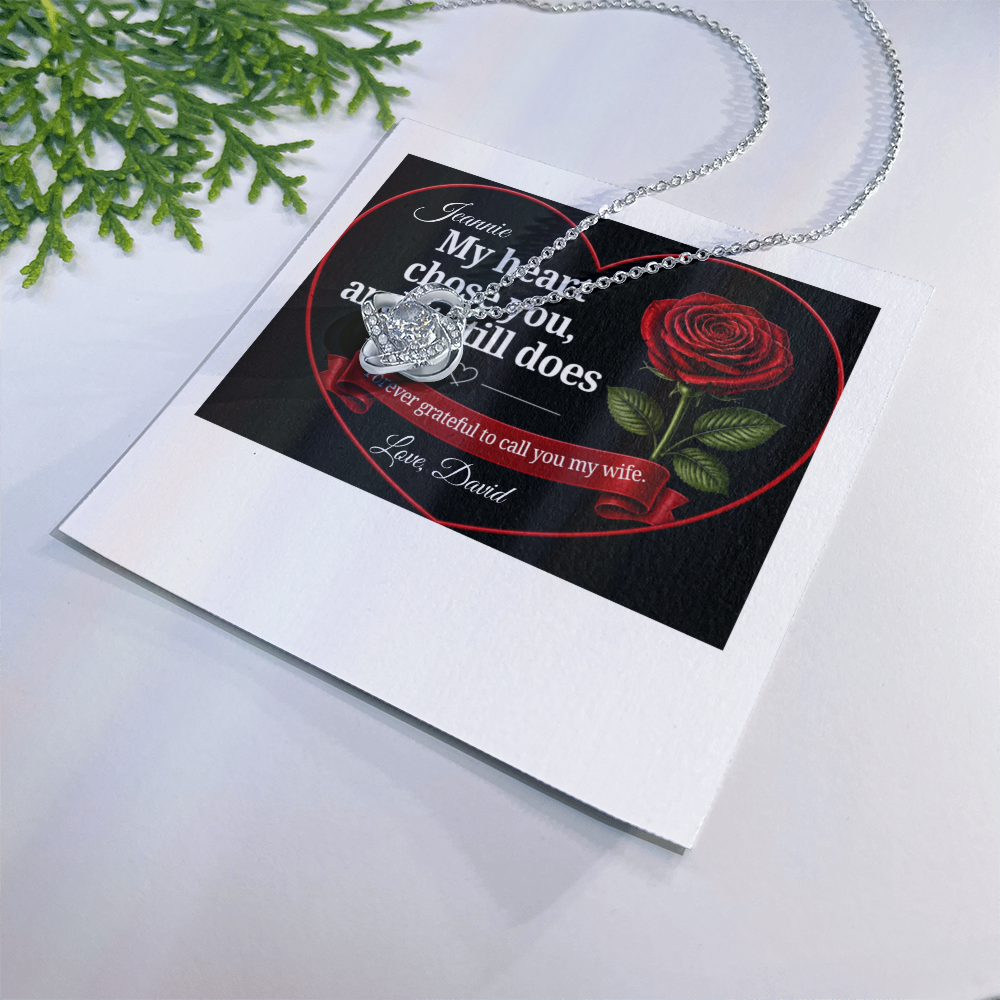 Love Knot necklace - WIFE