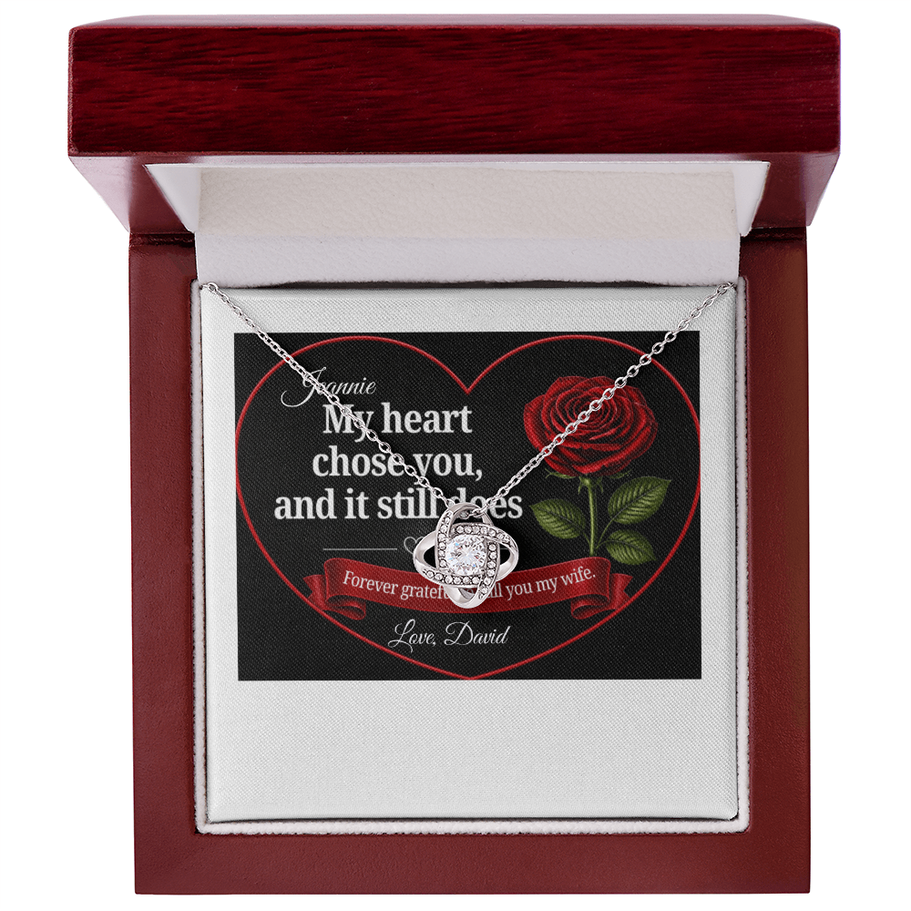Love Knot necklace - WIFE