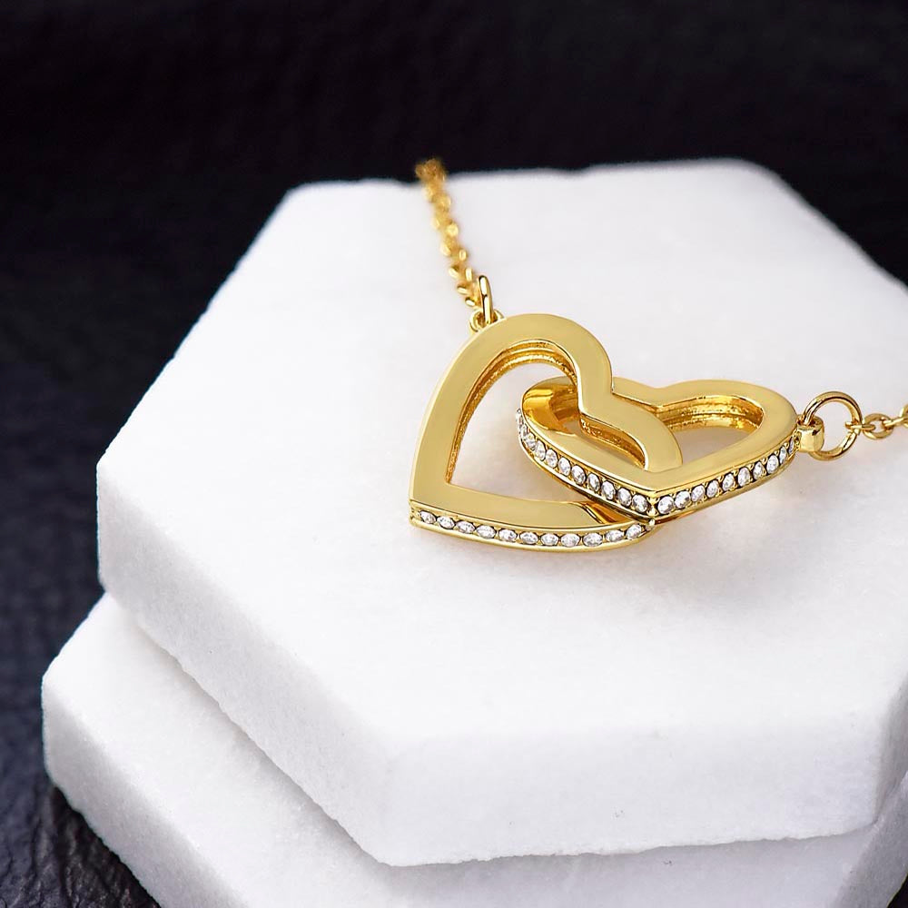 Interlocking Hearts necklace (Any relationship - THANKSGIVING)