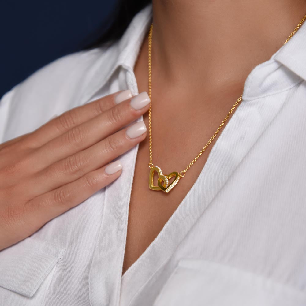 Interlocking hearts necklace - NoMC (VARIOUS RELATIONSHIPS and ANY OCCASION)