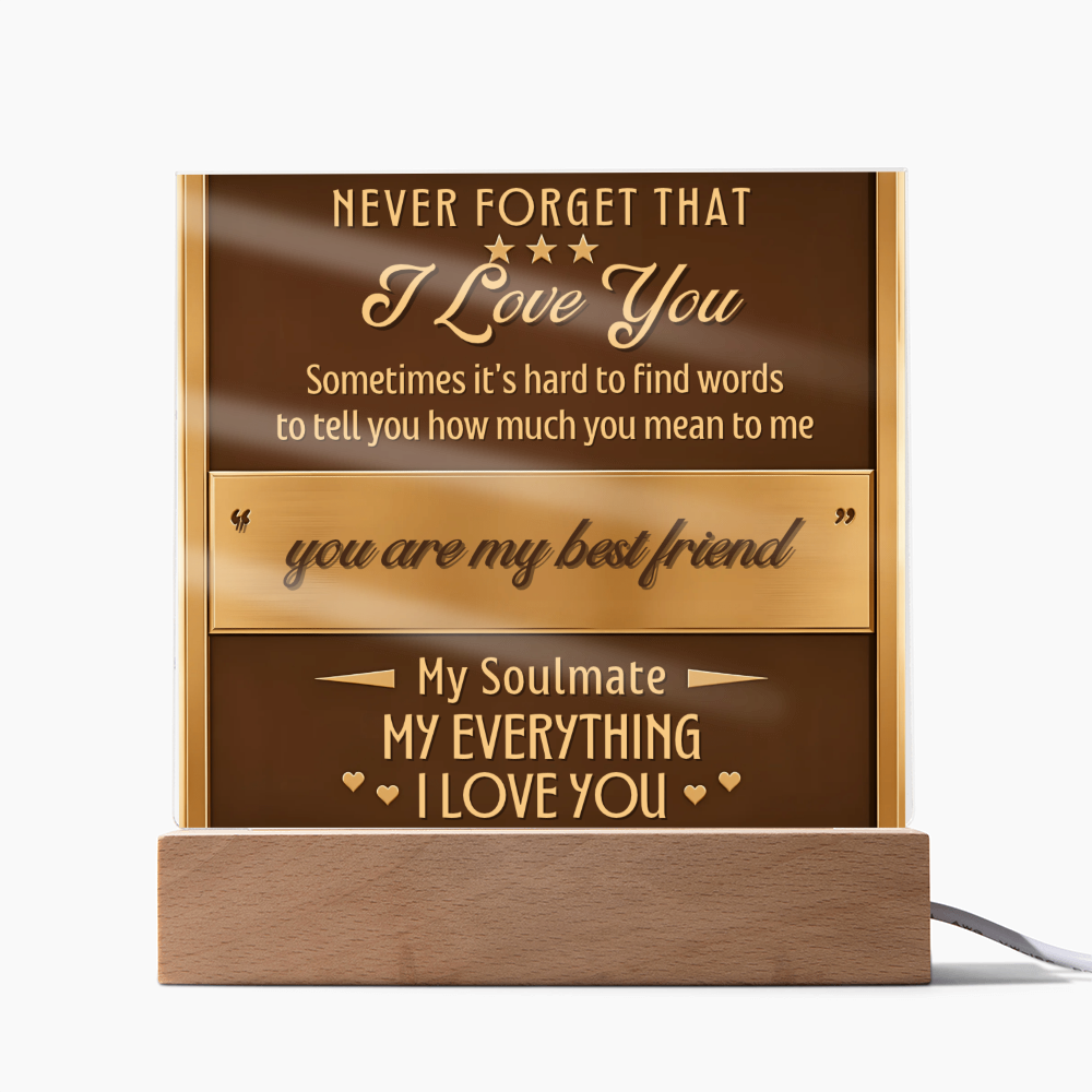 Square Acrylic plaque - (Romance)