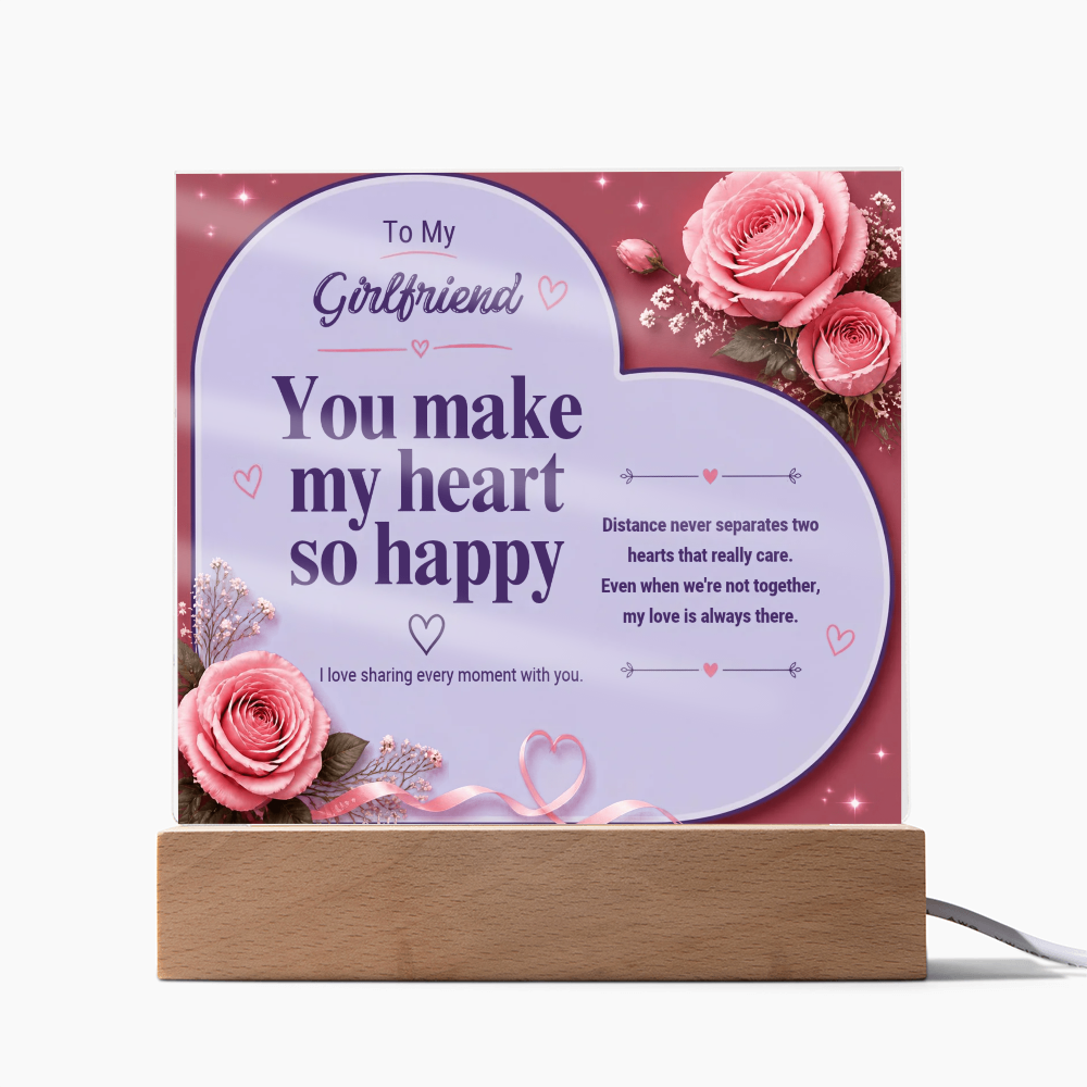 Square Acrylic plaque - GIRLFRIEND