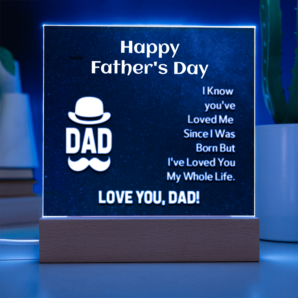 HFD - Square Acrylic Plaque (S or D)