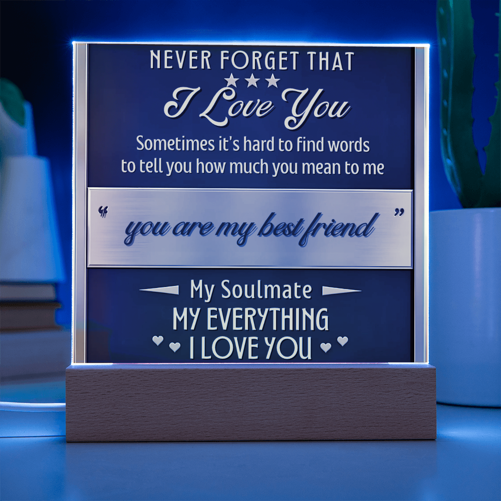 Square Acrylic plaque - (Romance)