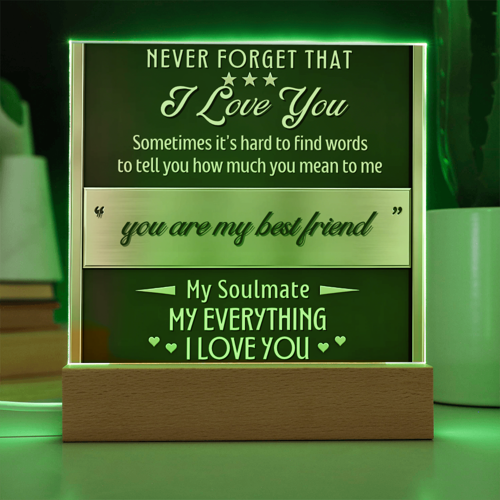Square Acrylic plaque - (Romance)