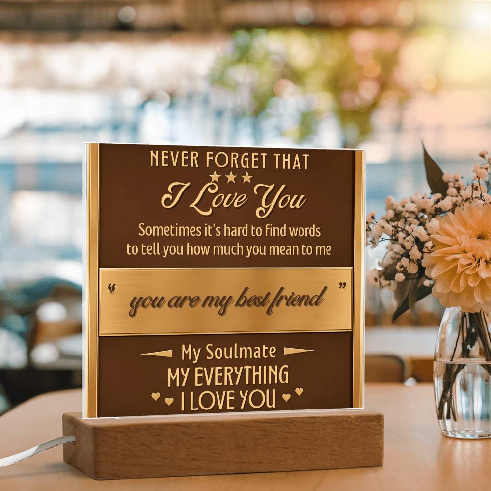 Square Acrylic plaque - (Romance)