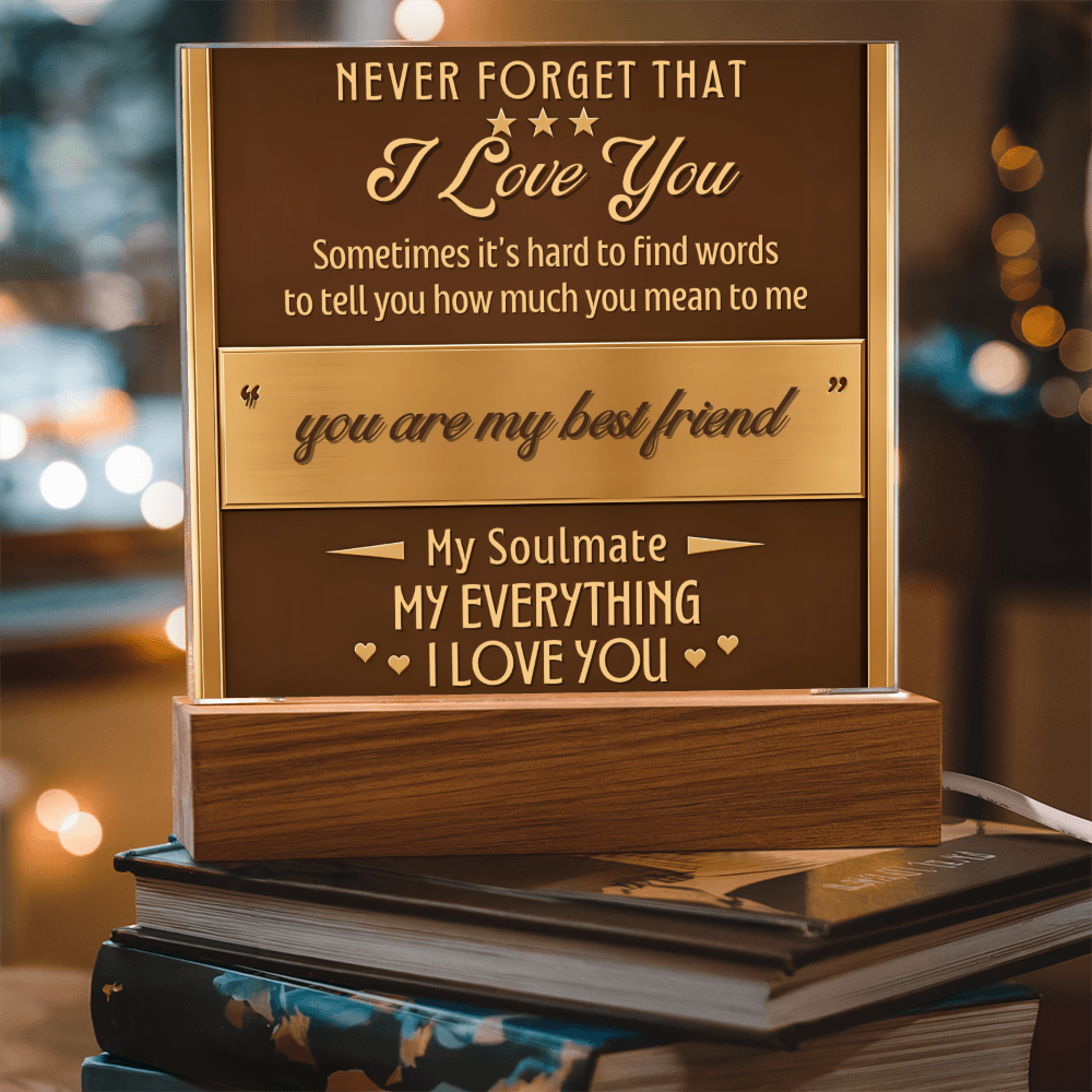 Square Acrylic plaque - (Romance)