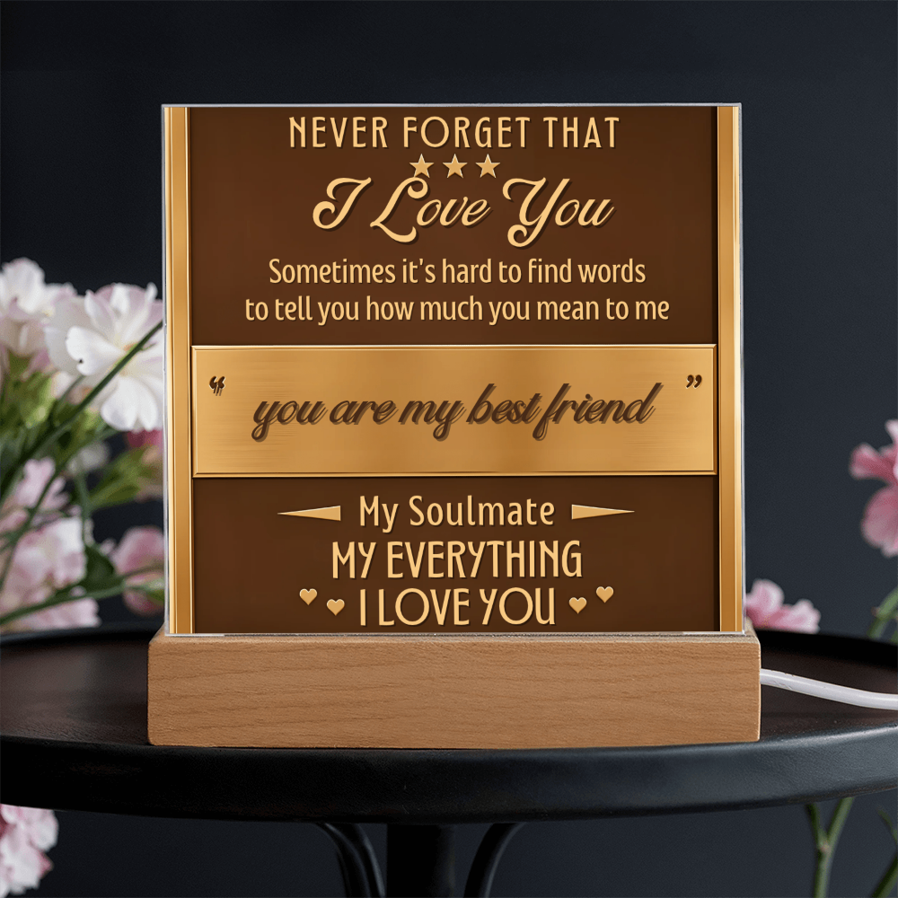 Square Acrylic plaque - (Romance)