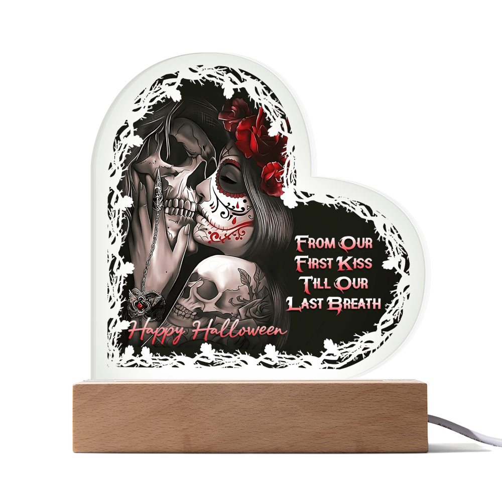 Heart Acrylic Plaque - HALLOWEEN