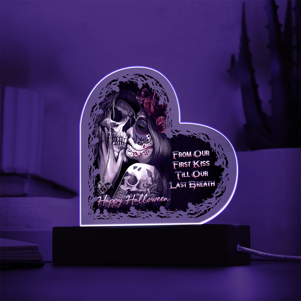 Heart Acrylic Plaque - HALLOWEEN